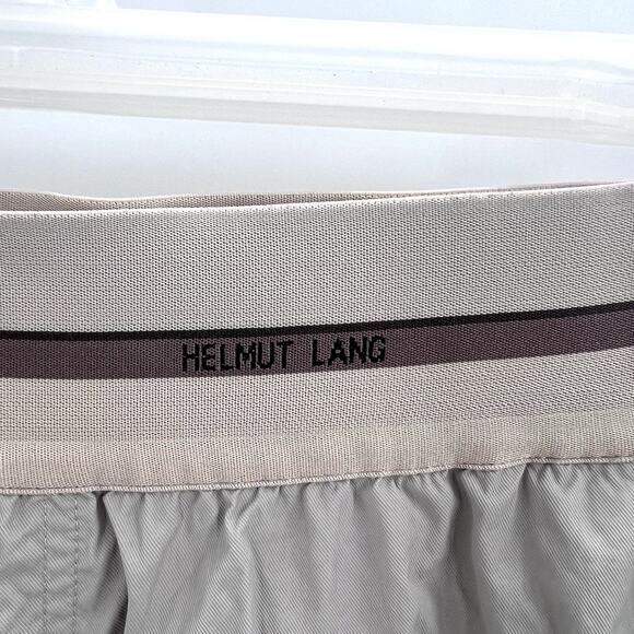HELMUT LANG Logo Waistband Shorts Stone Beige Mens Medium - Picture 2 of 7